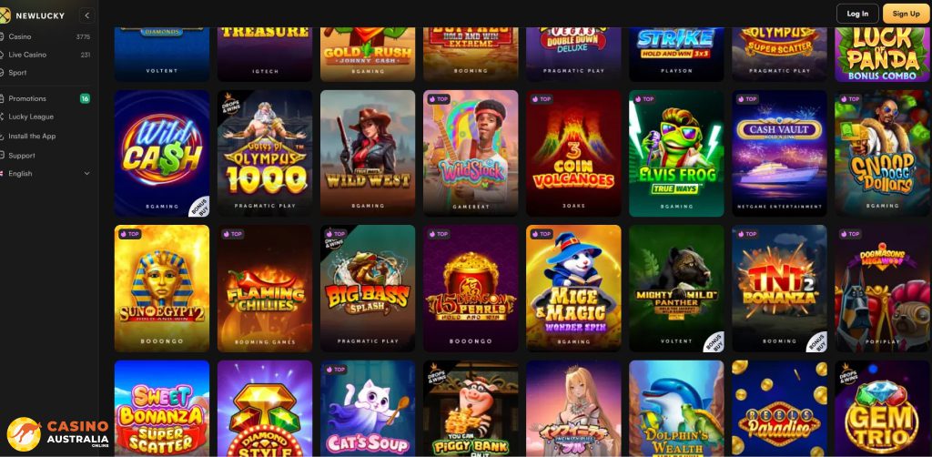 NewLucky Casino Games Australia