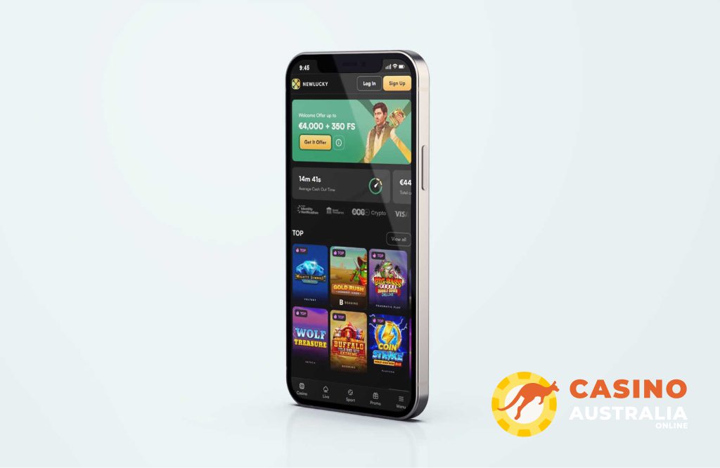 NewLucky Casino Mobile Version