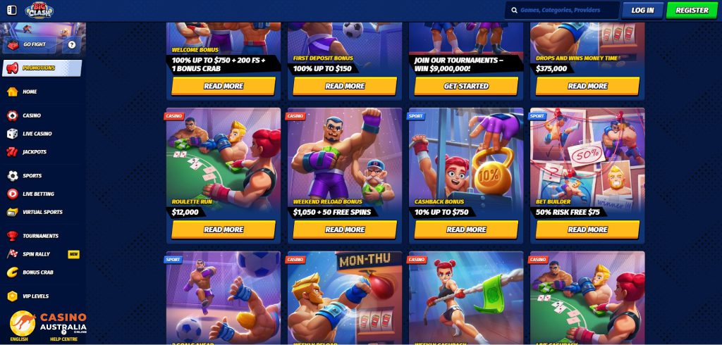 BigClash Casino Promotions Australia