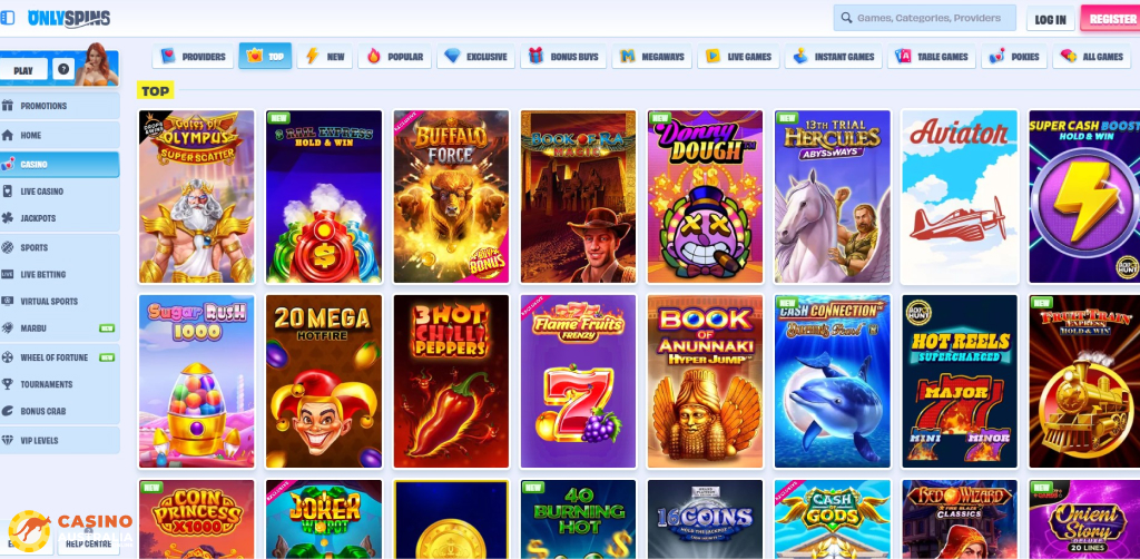 Onlyspins Casino Games Australia