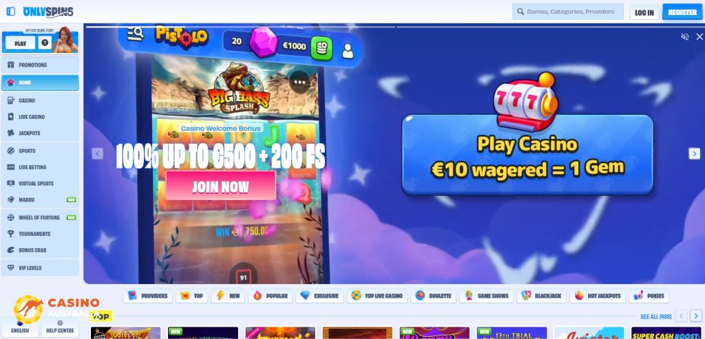 Onlyspins Casino Review Australia