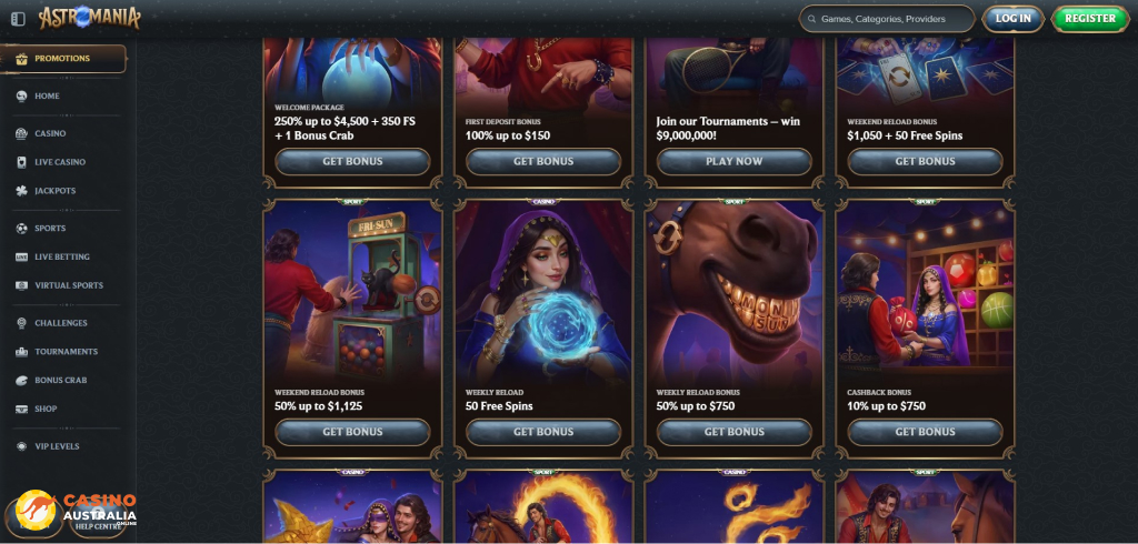 AstroMania Casino Promotions Australia