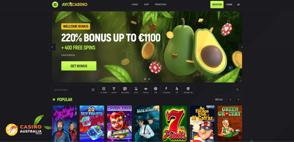 AvoCasino Review Australia