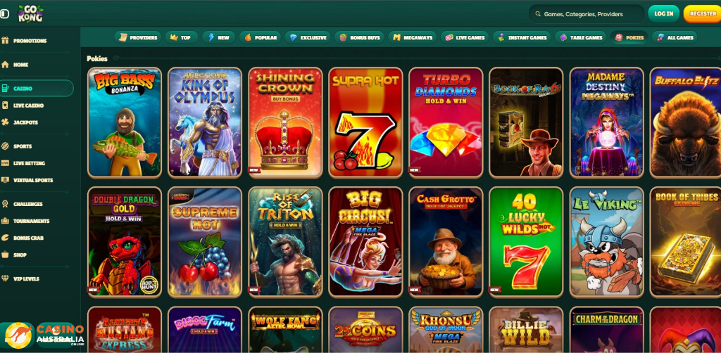 GoKong Casino Games Australia