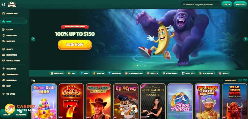 GoKong Casino Review Australia