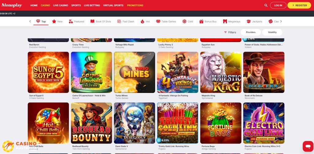 MonoPlay Casino Games Australia