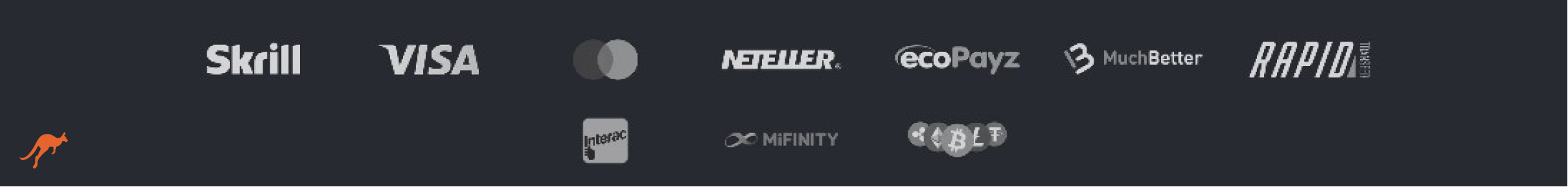 MonoPlay Casino Payment Methods