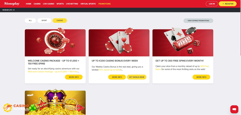 MonoPlay Casino Promotions Australia