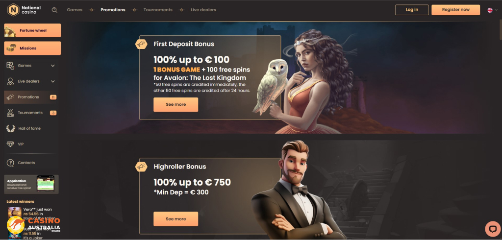 National Casino Promotions Australia