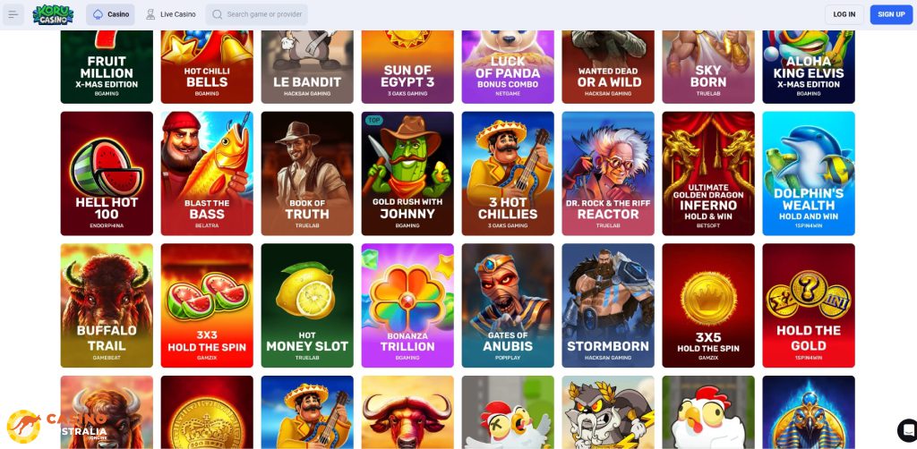 Koru Casino Games Australia