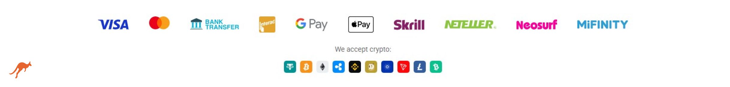 Koru Casino Payment Methods