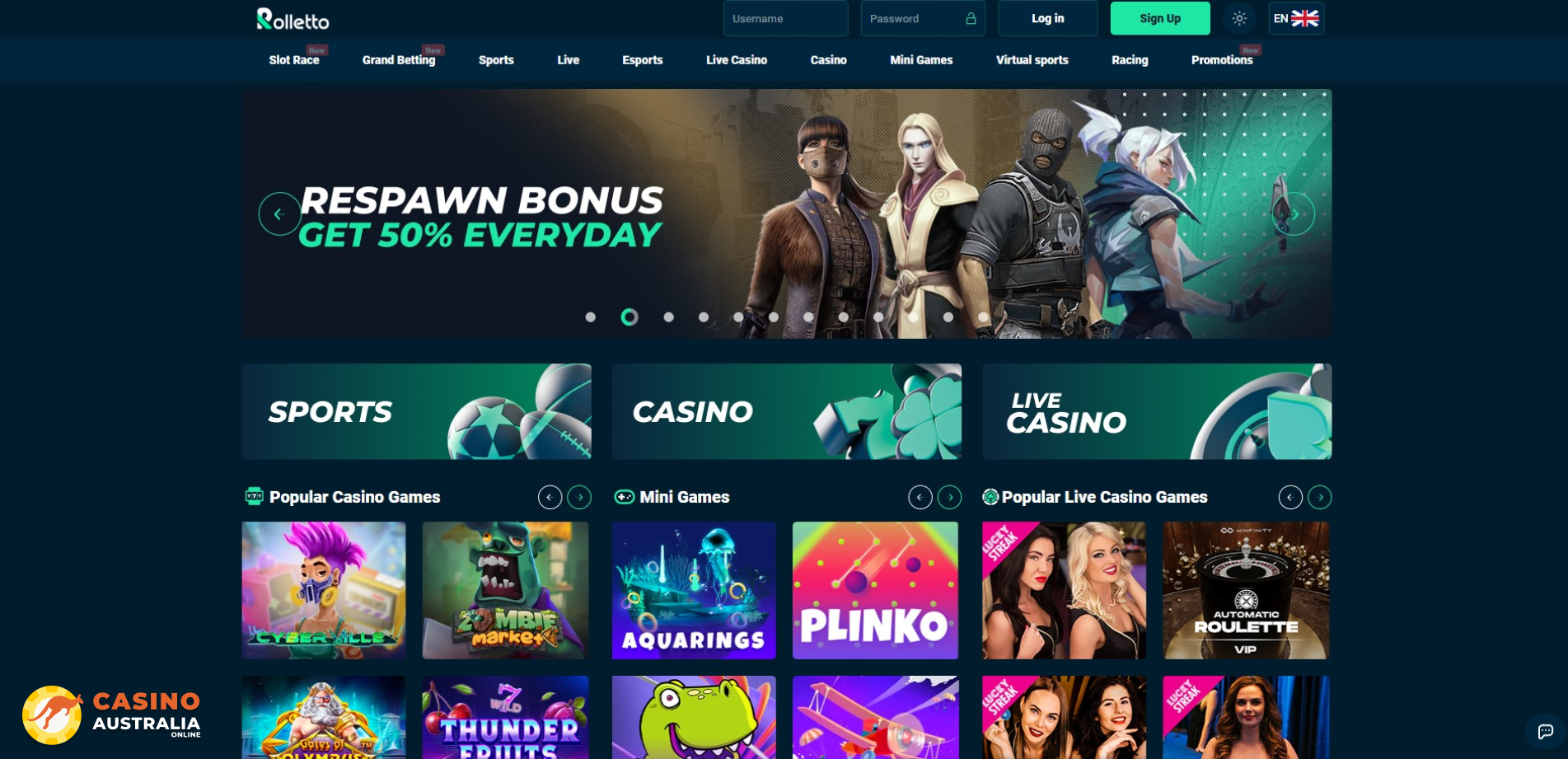 Rolletto Casino Review Australia