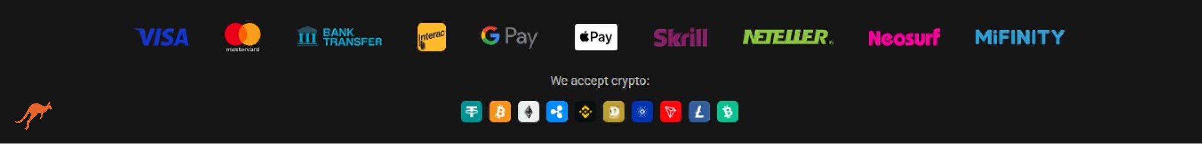 Slotmafia Casino Payment Methods