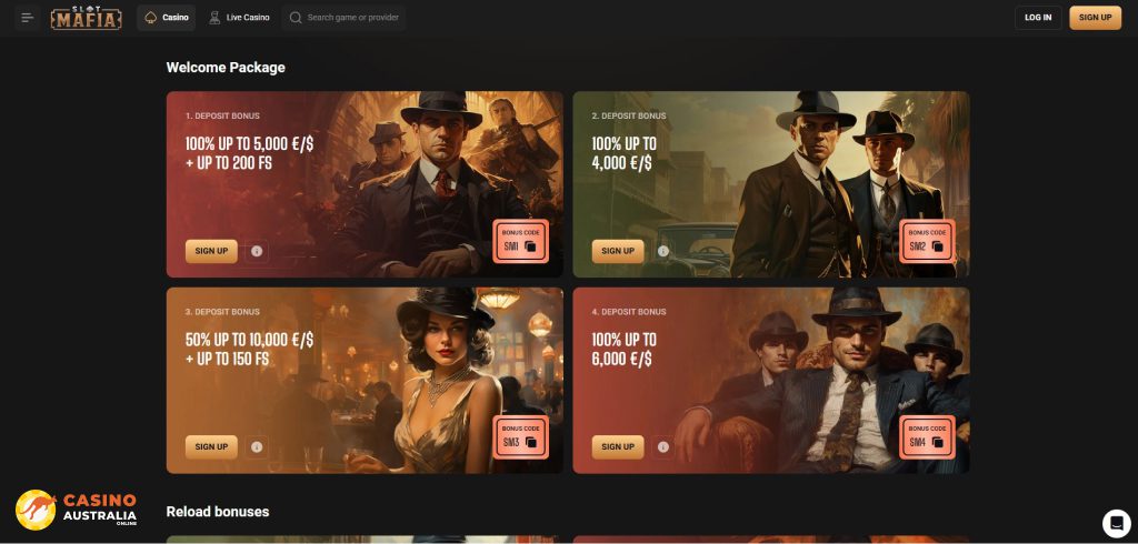Slotmafia Casino Promotions Australia