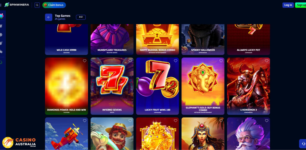 Spinwinera Casino Games Australia
