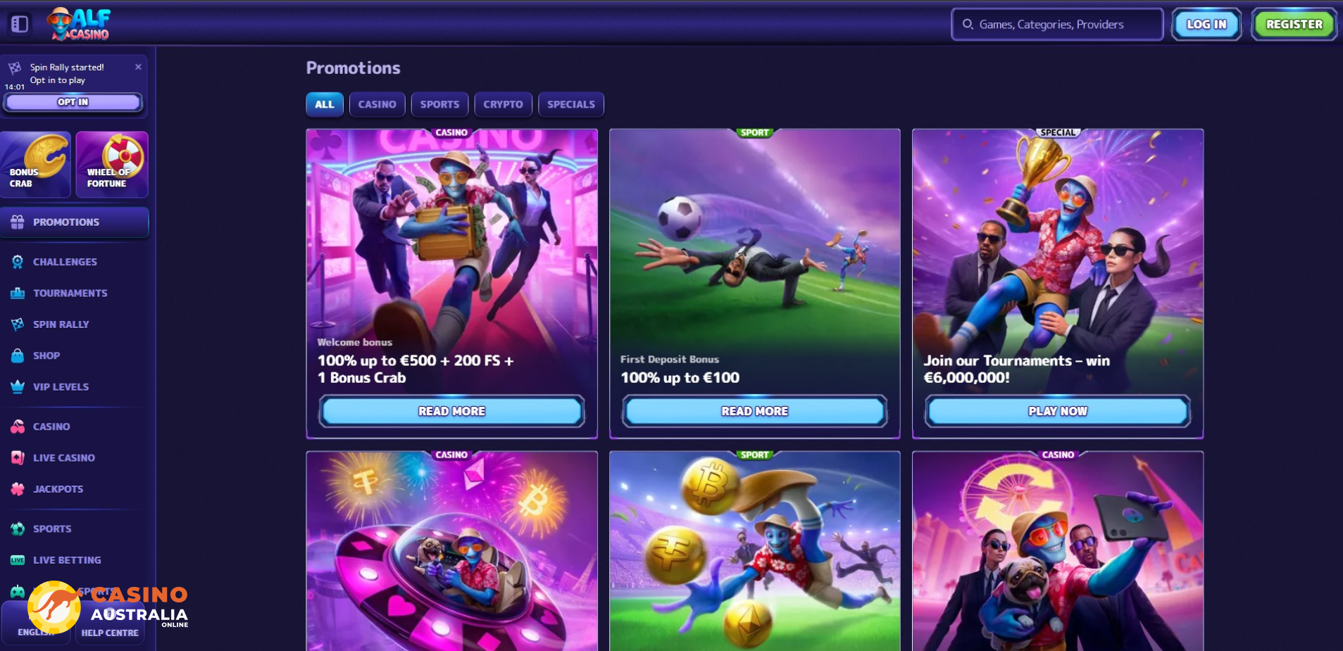 AlfCasino Promotions Australia