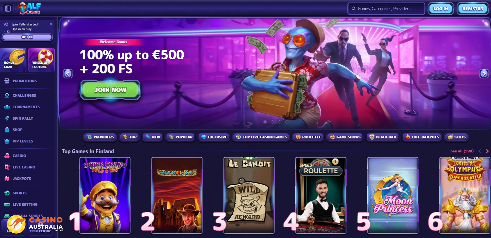 AlfCasino Review Australia