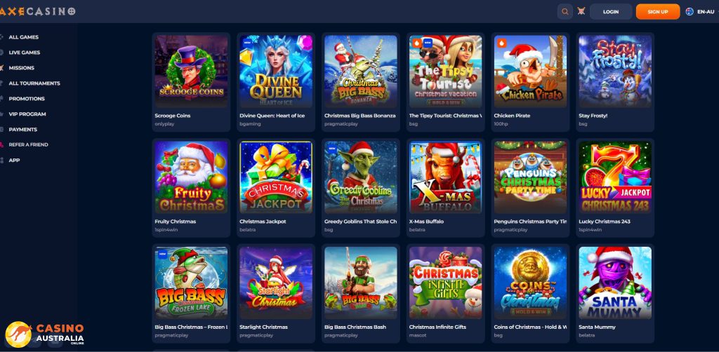 Axe Casino Games Australia