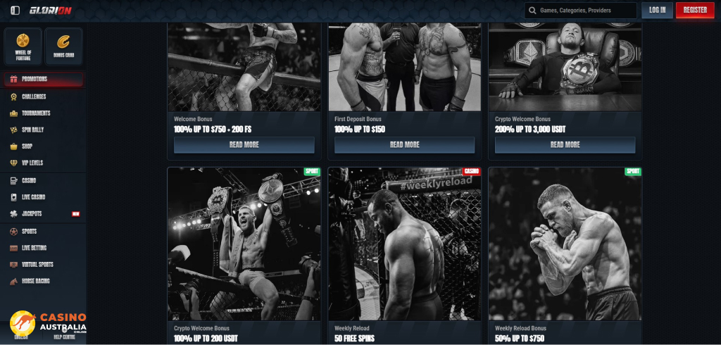 Glorion Casino Promotions Australia