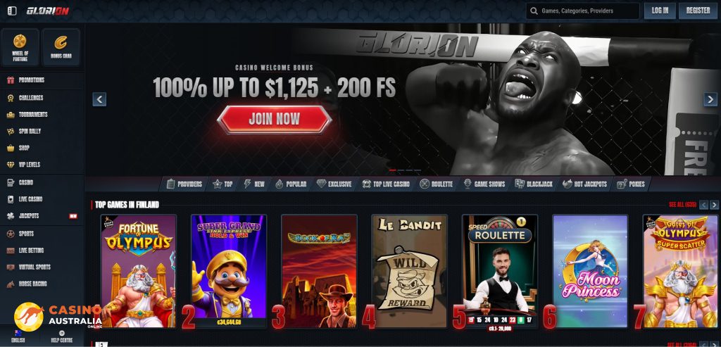 Glorion Casino Review Australia