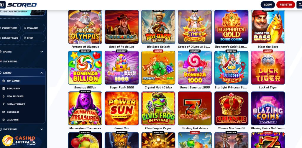 Scored Casino Games Australia