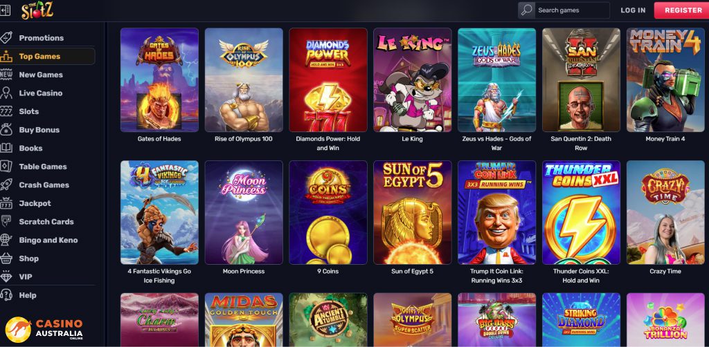TheSlotz Casino Games Australia