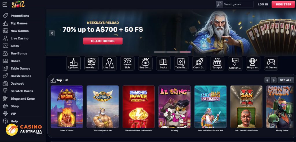 TheSlotz Casino Review Australia