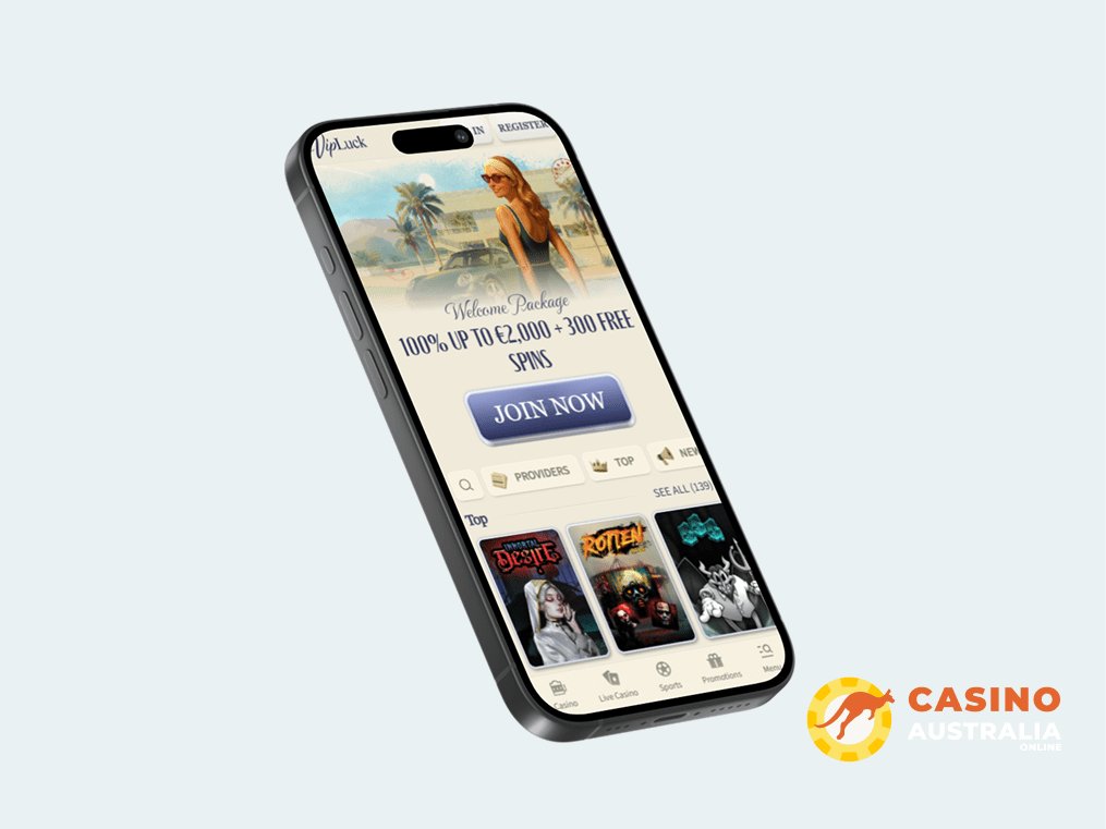 VipLuck Casino Mobile App