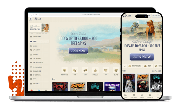 VipLuck Casino Mobile Devices