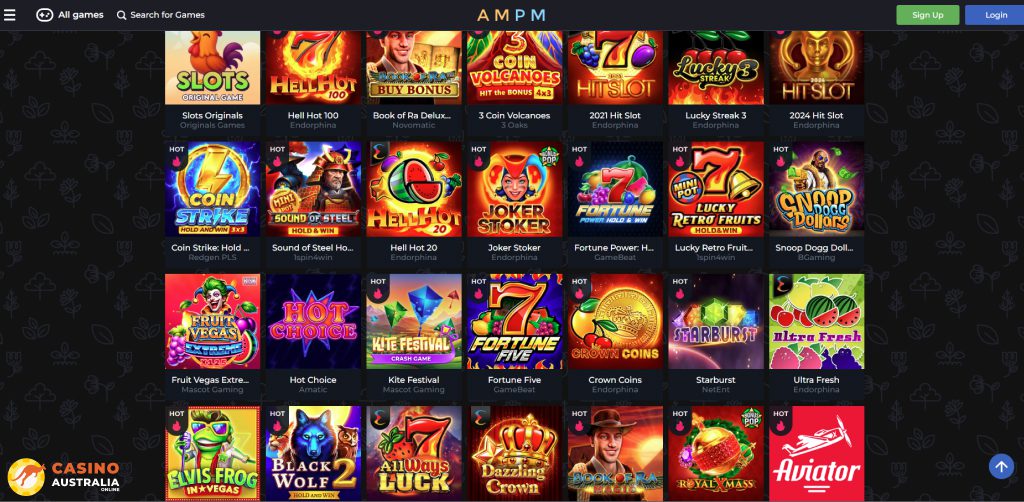 AMPM Casino Games Australia