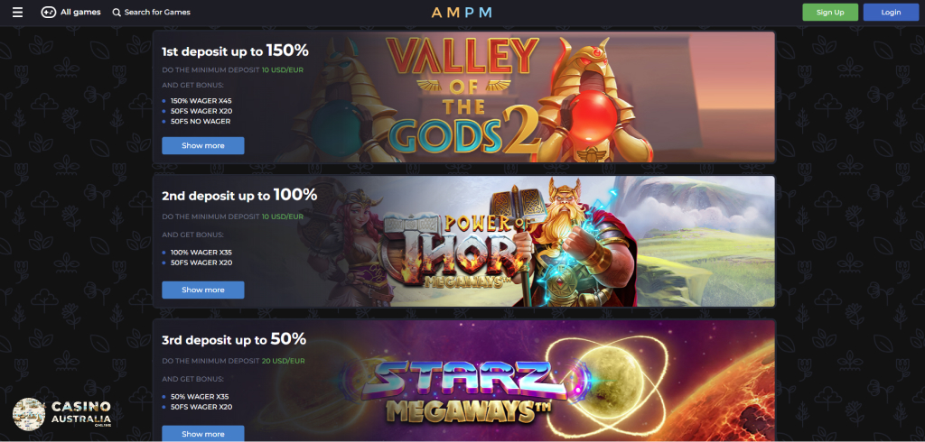 AMPM Casino Promotions Australia