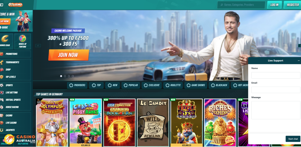 Customer Support at Golisimo Casino Australia