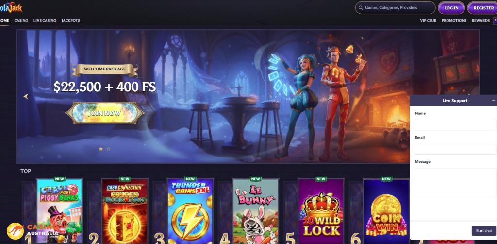 Customer Support at Lolajack Casino Australia