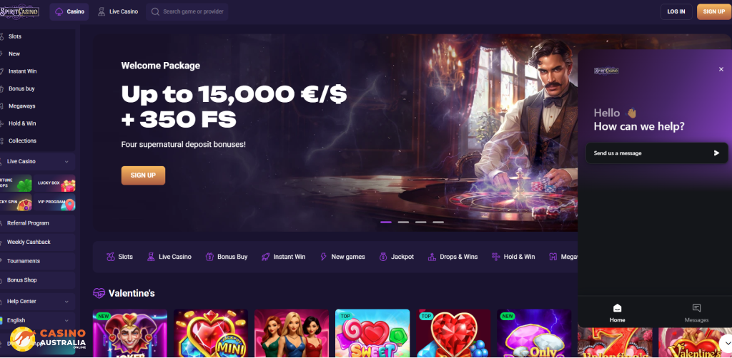 Customer Support at Spirit Casino Australia