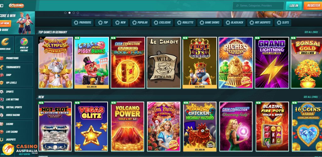 Golisimo Casino Games Australia