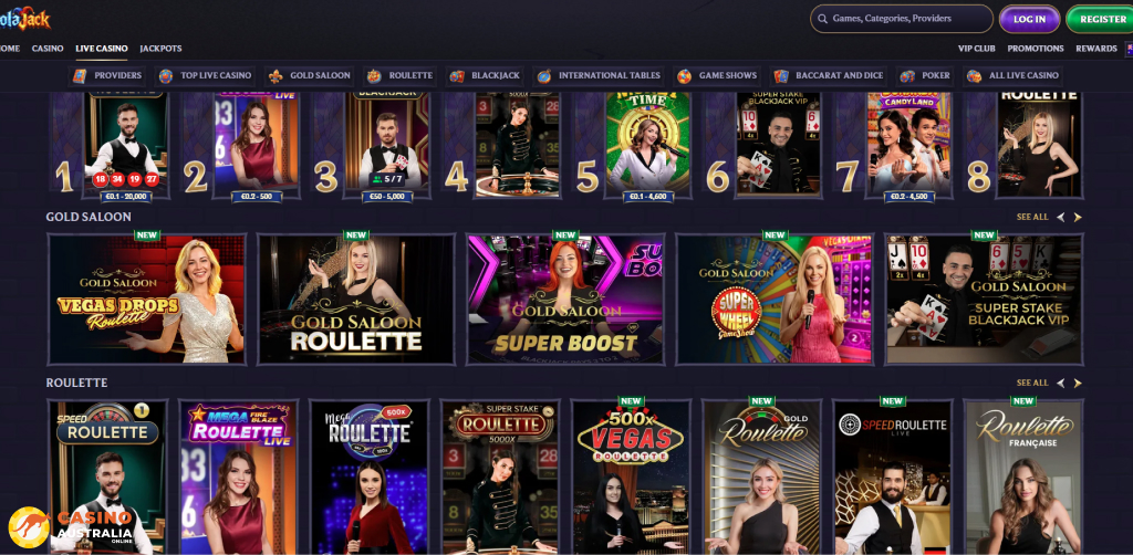 Lolajack Casino Live Games Australia