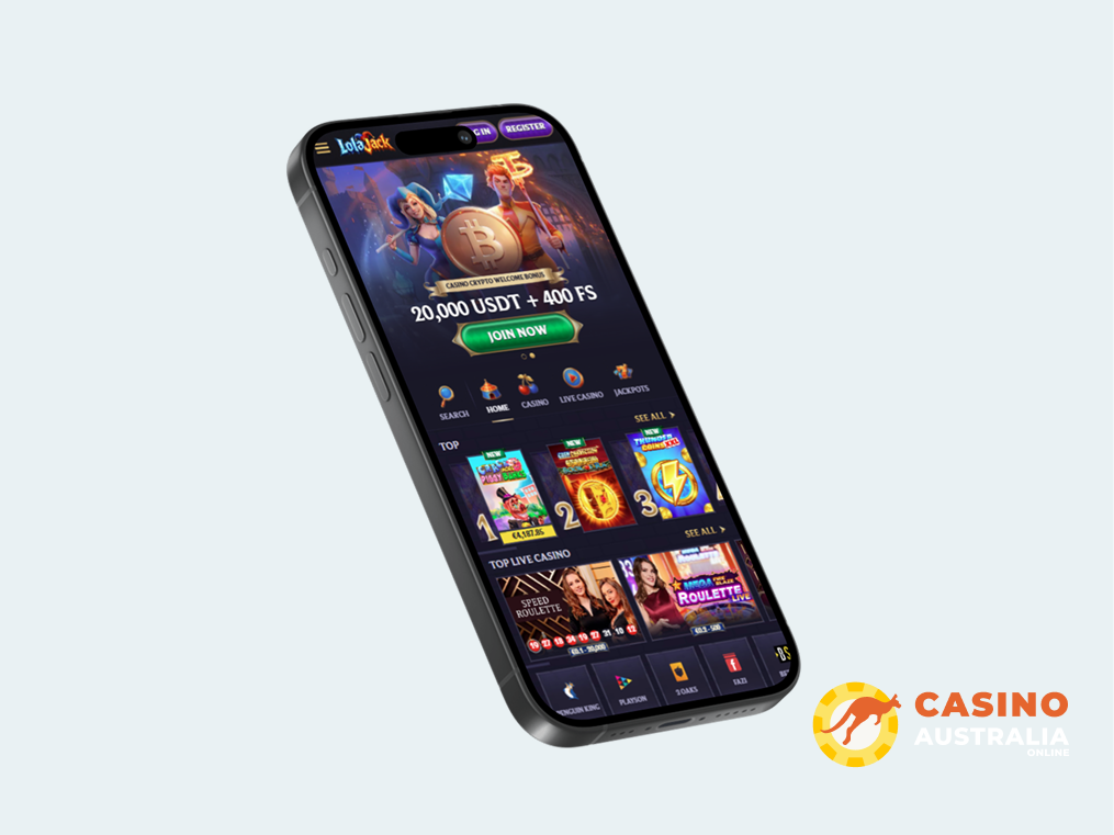 Lolajack Casino Mobile App
