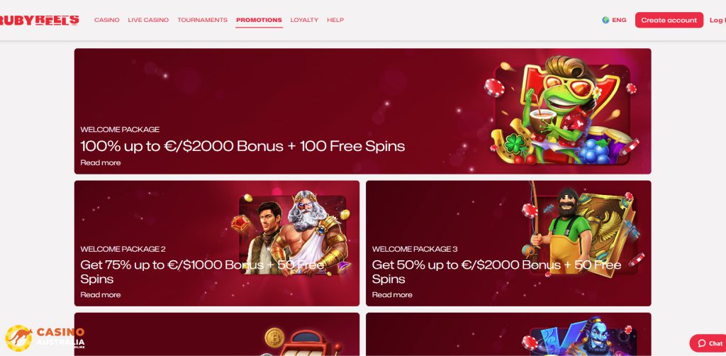 Ruby Reels Casino Promotions Australia