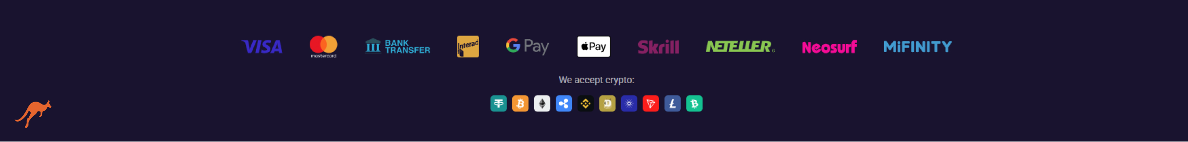Spirit Casino Payment Methods
