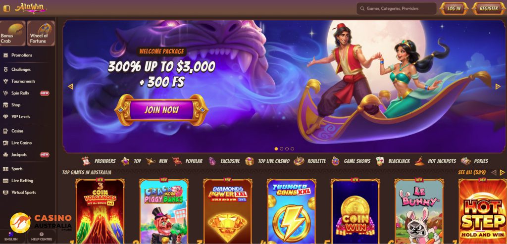 Alawin Casino Review Australia