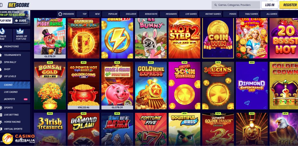 BetScore Casino Games Australia