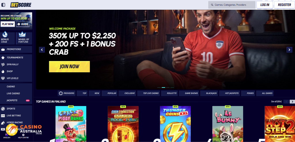 BetScore Casino Review Australia