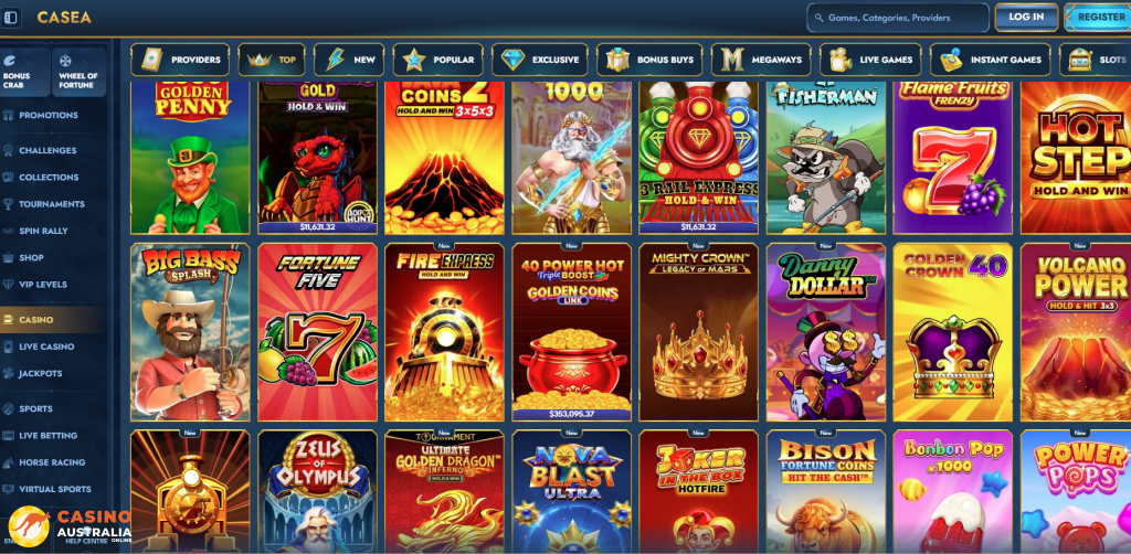 Casea Casino Games Australia