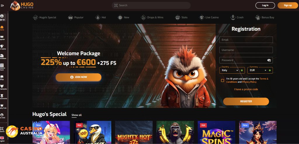 Hugo Casino Review Australia
