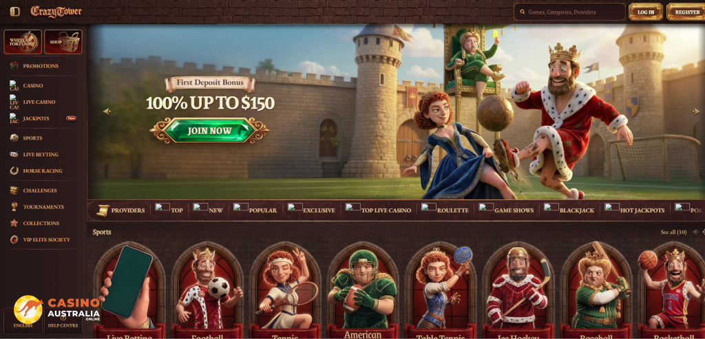 Crazy Tower Casino Review Australia