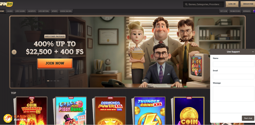 Customer Support at SpinBoss Casino Australia