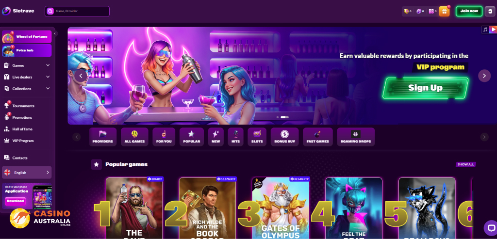 SlotRave Casino Review Australia
