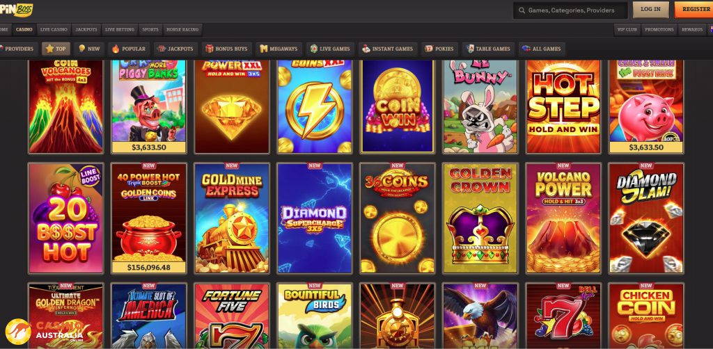 SpinBoss Casino Games Australia
