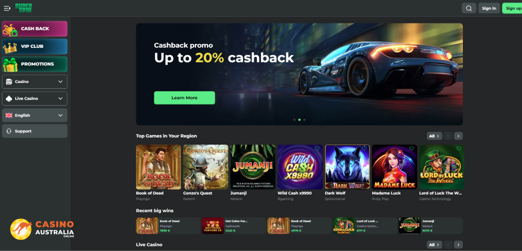 Super Spin Casino Review Australia