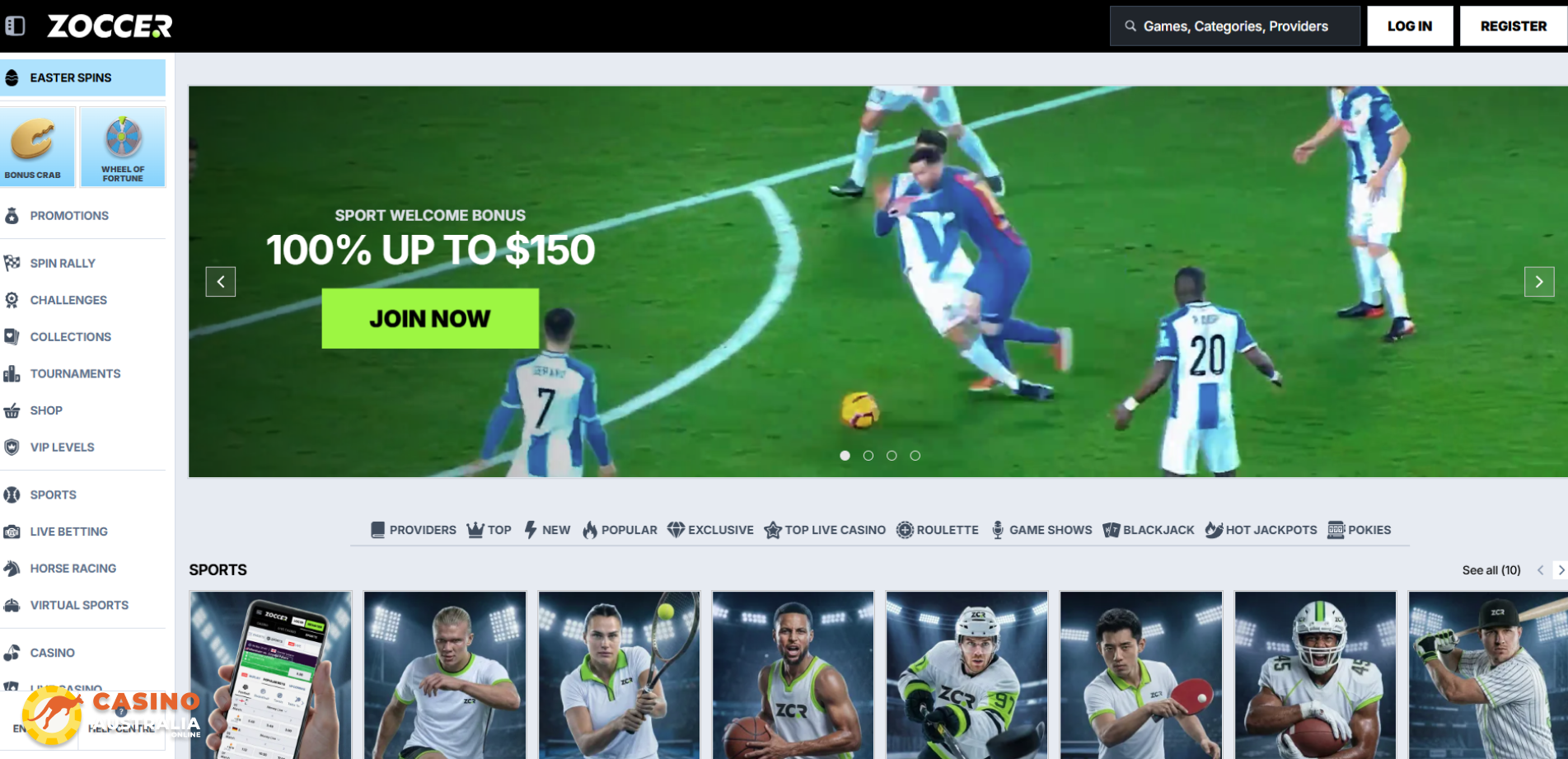 Zoccer Casino Review Australia